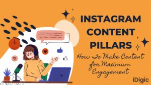 blog banner for this post about instagram content pillars