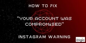 banner how to fix your account was compromised error message